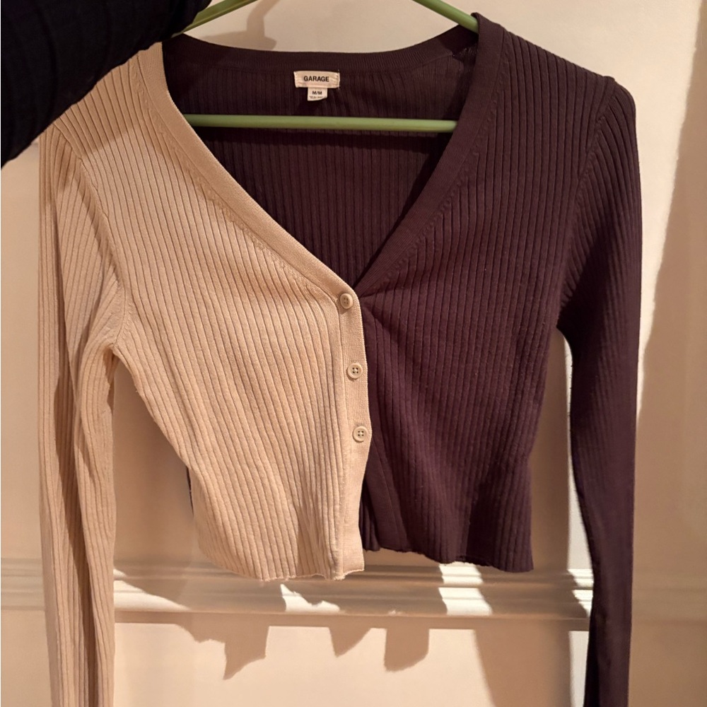 Garage Ribbed Knit Top